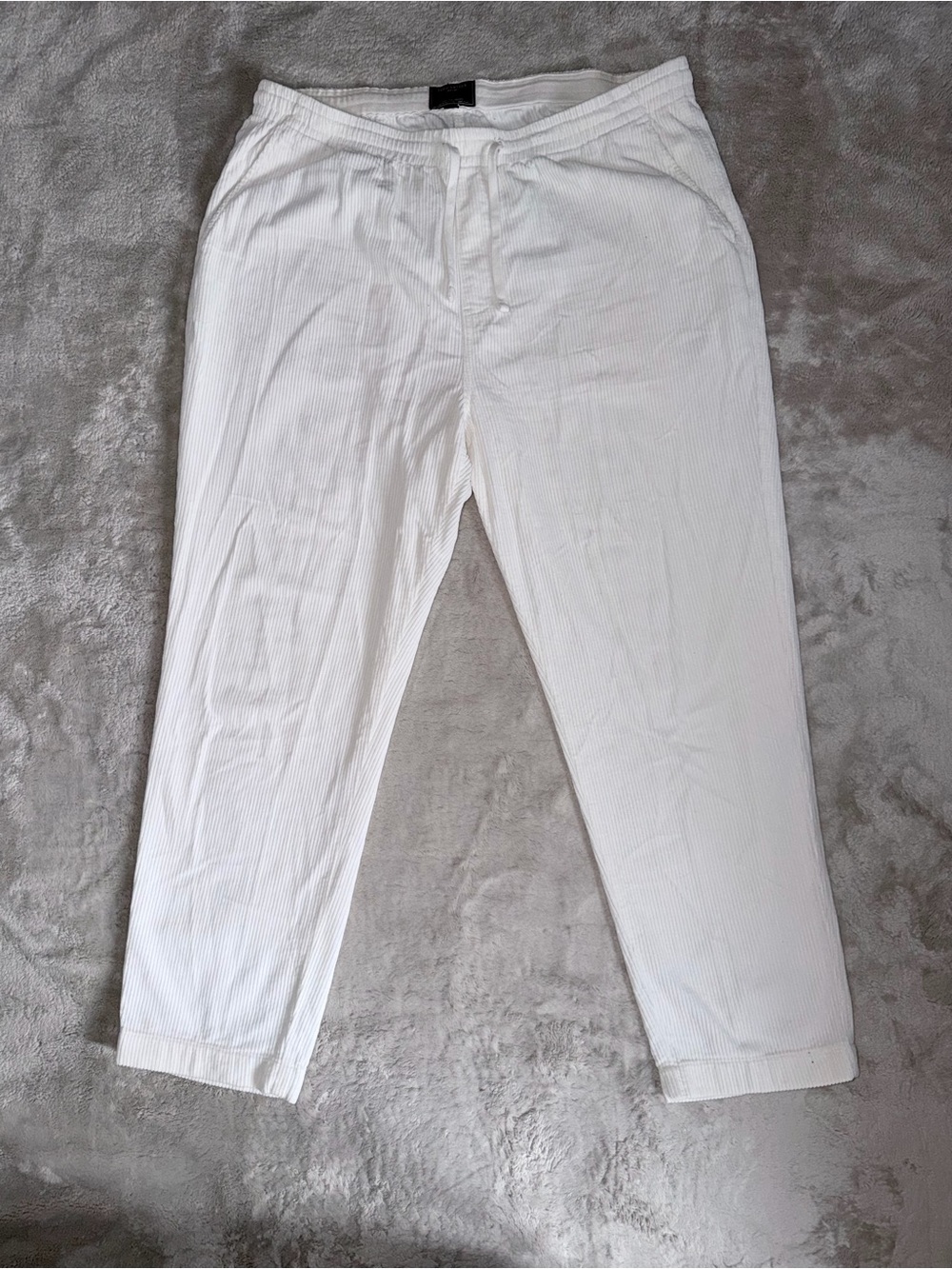 Todd Snyder Men’s Corduroy Weekend Drawstring Pants Size XL In Ivory